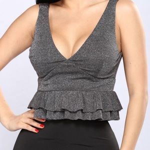 Peplum crop top